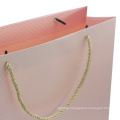 Luxury pink paper bag customized bag